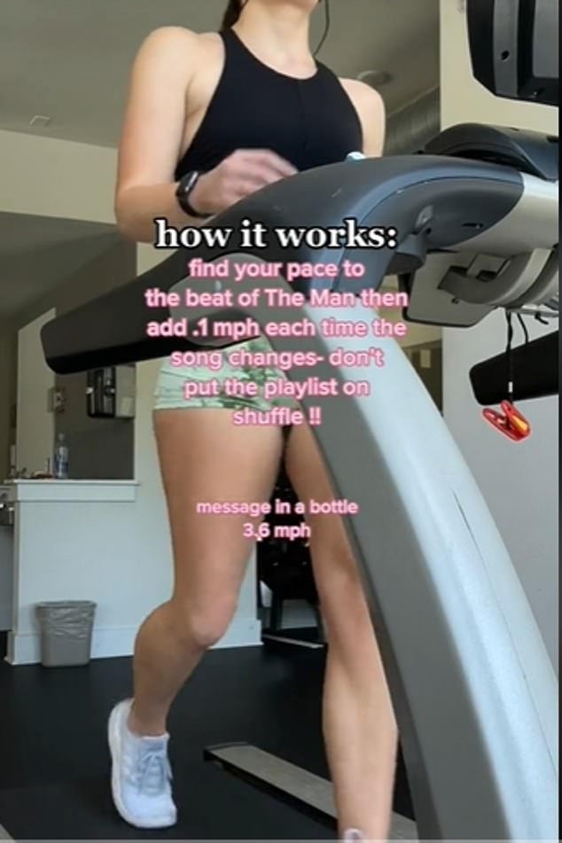 TikToker Allie Bennett's Taylor Swift treadmill workout went viral last year, racking up more than 3 million views.  The 30-minute routine involves increasing your tempo in accordance with the increasing tempo of the songs