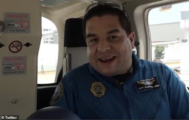 Paramedic Mario León was among four crew members killed in an air ambulance crash in Morelos, Mexico on Wednesday