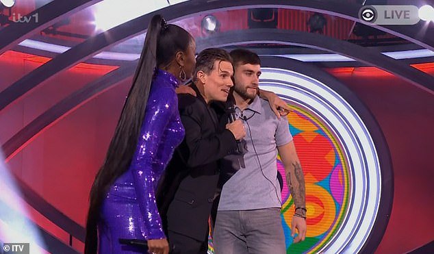 Exit: Later in the episode, Paul (pictured) alongside Dylan became the latest housemates to be evicted from the show in a double eviction