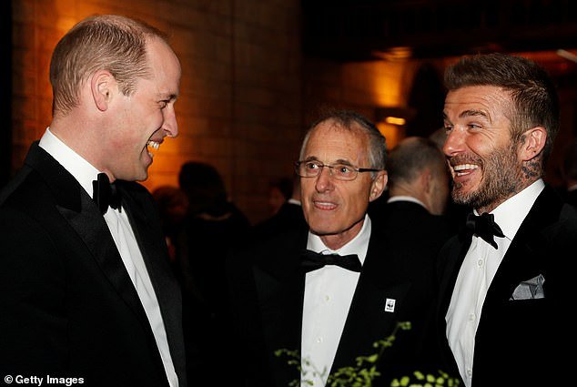 Prince William and David Beckham at the launch of the Our Planet documentary
