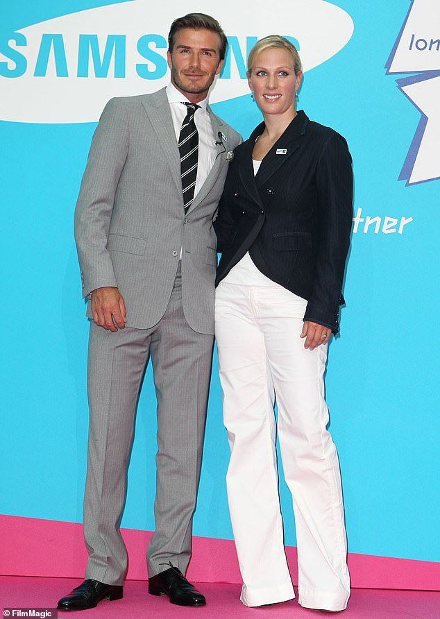David with Zara at the launch of 'Everyone's Olympic Games' in London 2011