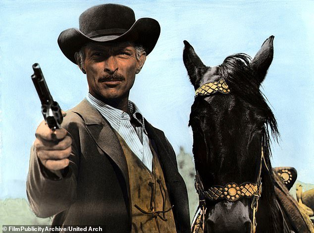 Pictured is Lee Van Cleef, who is best known for his roles in westerns such as the Spaghetti Western trilogy