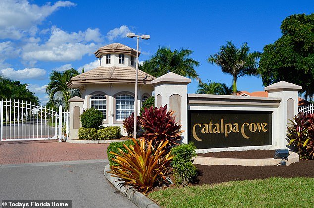 The burglary occurred in the exclusive gated community of Catalpa Cove, Fort Myers