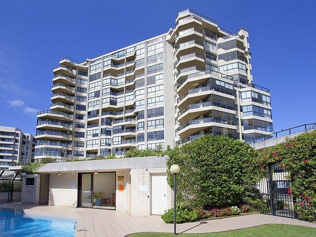The luxury three-bedroom penthouse is located at the top of Eastpoint Tower (above) in Sydney's eastern suburbs.  The price rose earlier this week from $5.5 million to $4.8 million.