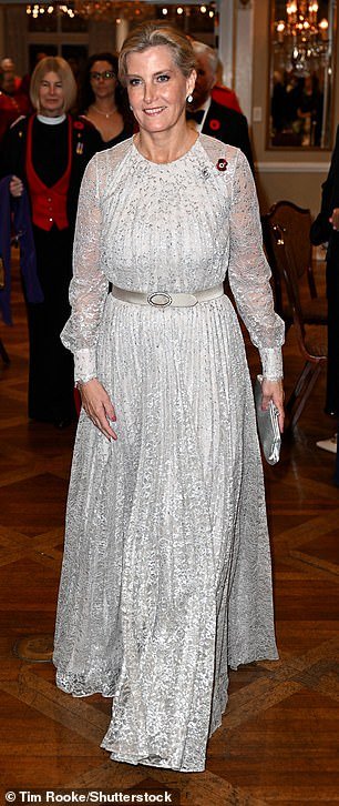 The beauty of the ball!  Sophie opted for a flashy silver dress