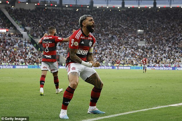 United could swap the former Ajax winger for Flamengo striker Gabriel Barbosa (pictured)