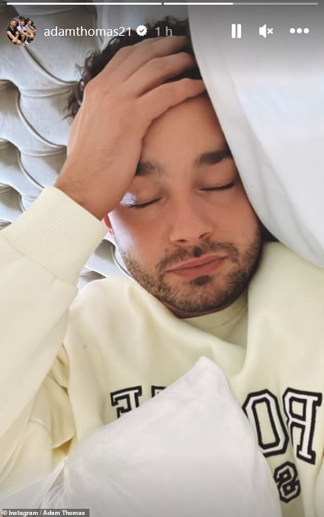 Struggling: Strictly Come Dancing star Adam Thomas has admitted he is plagued by self-doubt as he overcame his debilitating illness to perform on the show