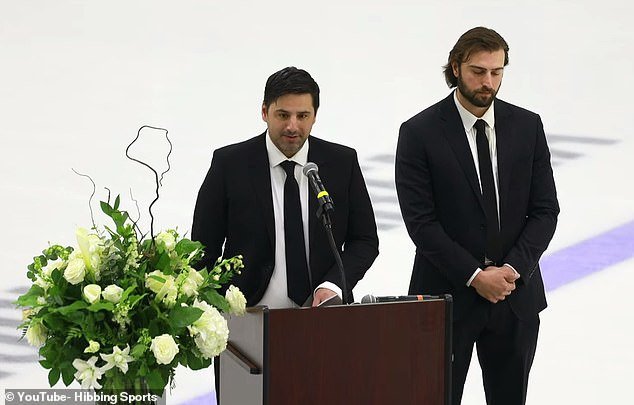Nottingham Panthers CEO Omar Pacha (left) and assistant coach Kevin Moore spoke
