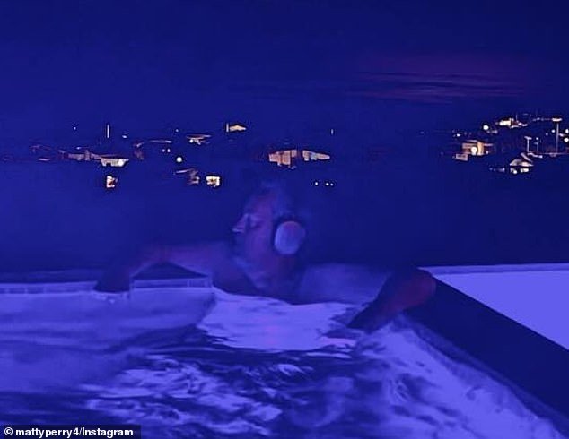 In his latest post on his Instagram, the star shared terrifying images of him in his pool