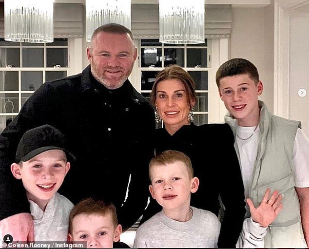 Family: The couple, who have four children - Kai, 14, Klay, ten, Kit, seven, and Cass, five - got together when they were teenagers
