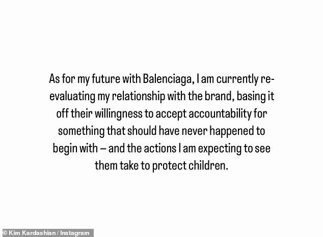 Balenciaga scandal: At the time, the SKIMS founder also released a statement condemning the campaign, but refused to cut ties with the brand