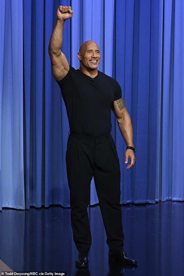 Presidential: The wrestler-turned-actor has previously spoken about the prospect of entering the political arena, and Dwayne has now revealed that he has already been approached by political parties to run for the White House