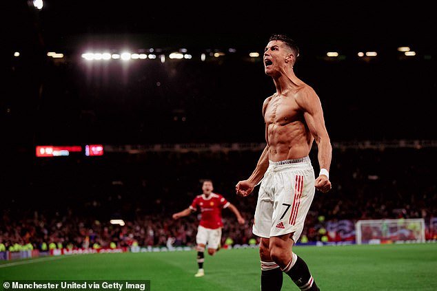 Ronaldo (pictured playing for Man United in 2021) is still in incredible form for a 38 year old