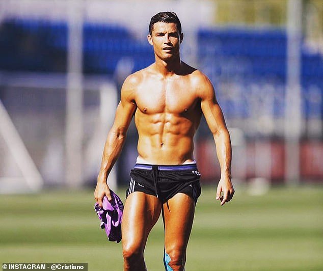 Ronaldo's five weekly trips to the gym include 25-30 minutes of cardio, high-intensity sprinting and targeted weights to increase muscle strength
