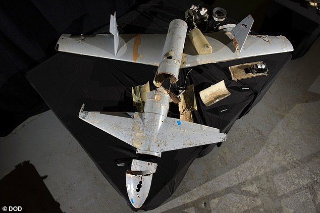 For years, Iran has supplied its Qasef-1 drones (above in a file photo) and other UAV munitions to its allies in the region, including militant groups in Syria, Lebanon, Iraq, Yemen and Gaza