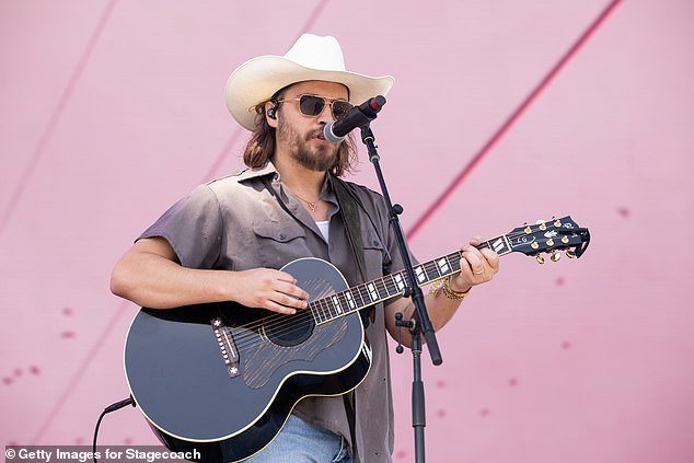 Publicity: The actor has also recently become active in country music, with Bianca's photo released just days before his latest EP;  seen in April in Indio, California.