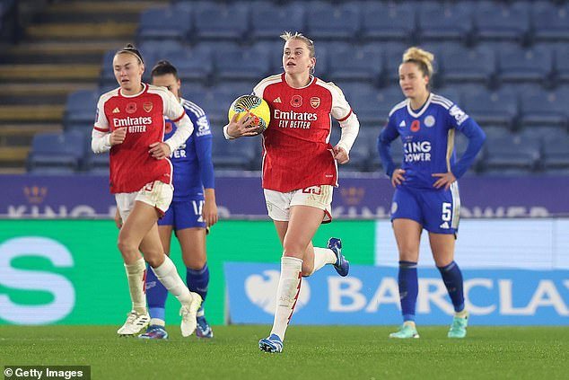 Alessia Russo scored to help her side bounce back against Leicester and extend their winning streak to five consecutive games