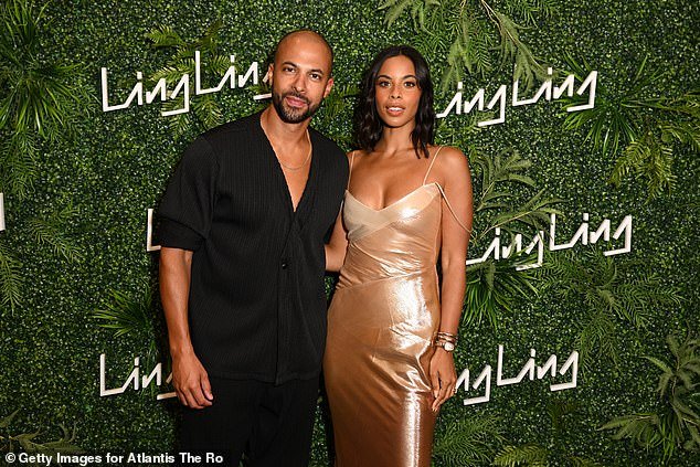 In love: Marvin first met former girl band member Rochelle in 2010, and the pair have remained an item ever since