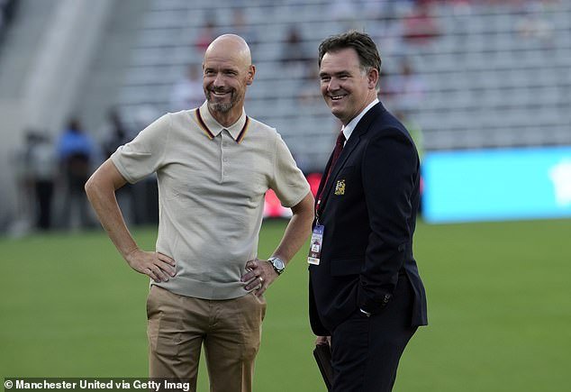 United football director John Murtough (right) could be replaced if Ratcliffe's investment goes through