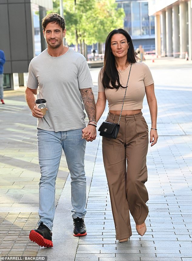 Danny Cipriani and Victoria Rose pictured together in September after a BBC Breakfast interview discussing Danny's new book, Who Am I?, in which he detailed his sex life