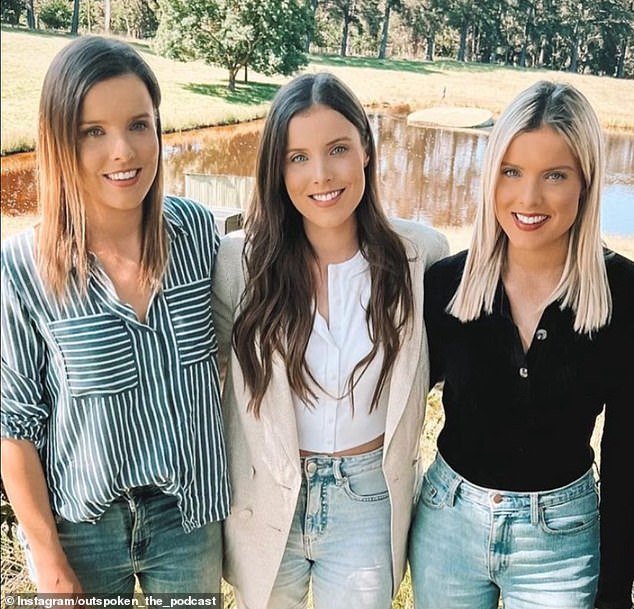 Identical triplets Amy, Kate and Sophie Taeuber were unimpressed and launched a scathing tirade against the mummy blogger on their Outspoken podcast.  All depicted