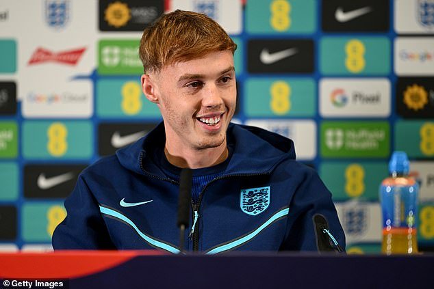 The 21-year-old cut a relaxed figure as he faced the media at St George's Park on Tuesday