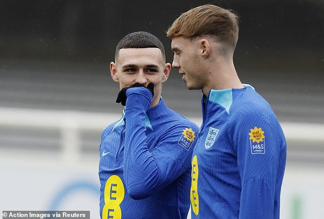 Palmer has been reunited with former City teammate Phil Foden in the England camp