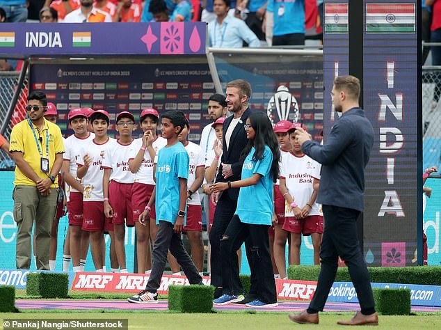 Guest appearance: David is seen on the field for the India vs New Zealand match