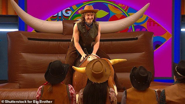 Yeehaw: In tonight's task, the housemates will gather for a wild west themed challenge as they fight to cling to a bucking wild horse