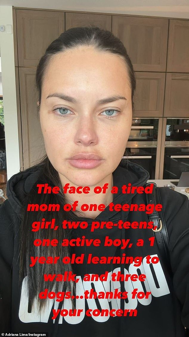 Her Side: After online debate about her appearance, the supermodel took to Instagram to break her silence on plastic surgery rumors