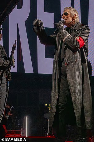 Roger Waters wore the controversial outfit again during his performance in London