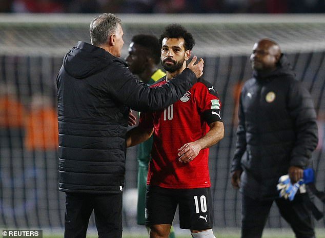Salah missed a penalty for Egypt in their World Cup qualifying play-off loss to Senegal last year as they took part in the final tournament in Qatar