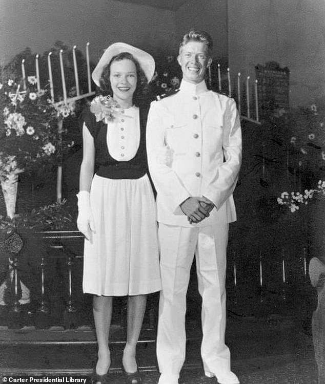 A decades-long love story: Jimmy and Rosalyn Carter in 1946. The couple has been married for 77 years