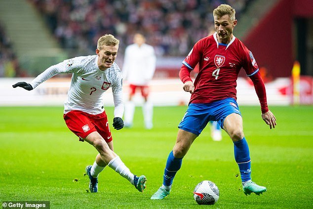 Czech defender Jakub Brabec (right) was among those banned from the squad