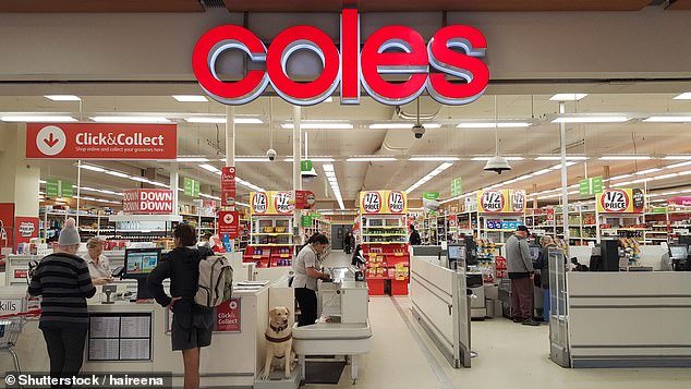 The anti-theft fog is part of a new range of security measures being deployed at Coles supermarkets (stock image pictured)