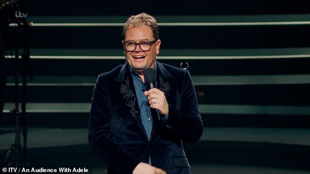 Rumor has it: Adele reportedly confirmed the union at her best friend Alan Carr's comedy show in Los Angeles (Alan pictured during Adele's 2021 ITV special)
