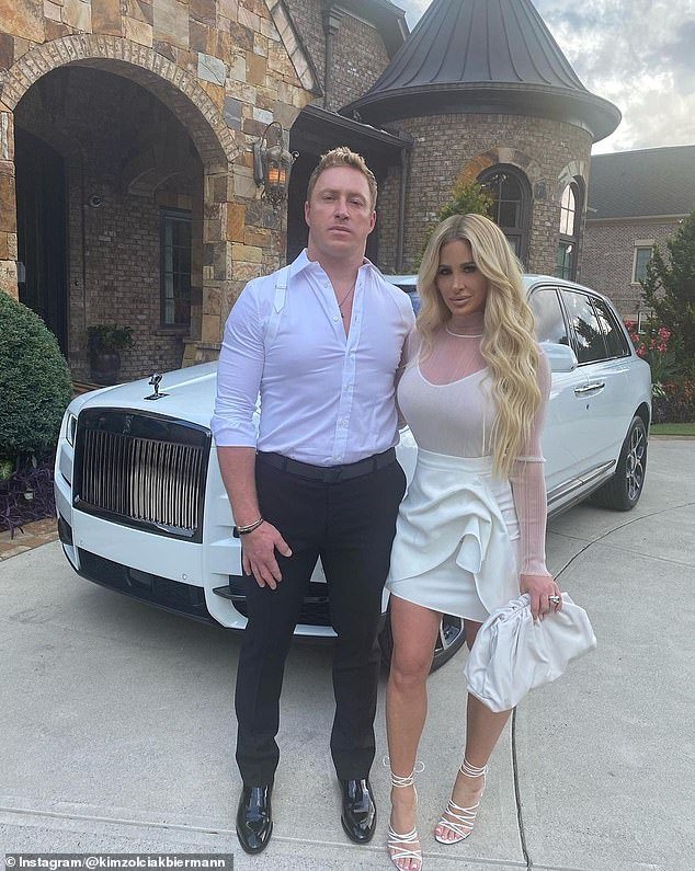 Zolciak and her second husband Kroy Biermann (L) – who owe the IRS $1.1 million – were ordered by a judge in October to pay Simmons Bank $231,031 after they defaulted on a line of credit for their home in Alpharetta, GA, with five bedrooms valued at $880,000.