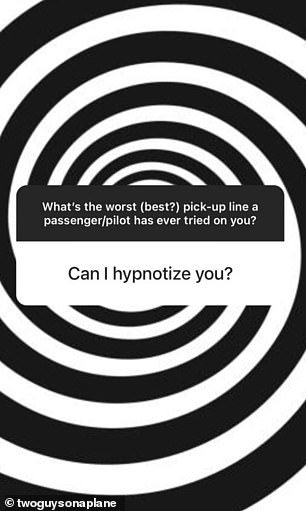 Another person asked if they could 'hypnotize' a cabin crew member and asked for his number