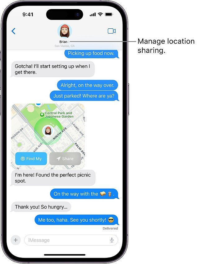 Location sharing is now easy within iMessage (Apple)