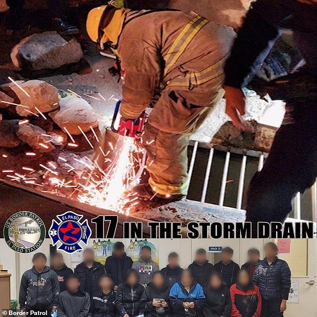 In February, the El Paso Fire Department was forced to cut open a manhole leading into the city's storm tunnel system to rescue trapped migrants.