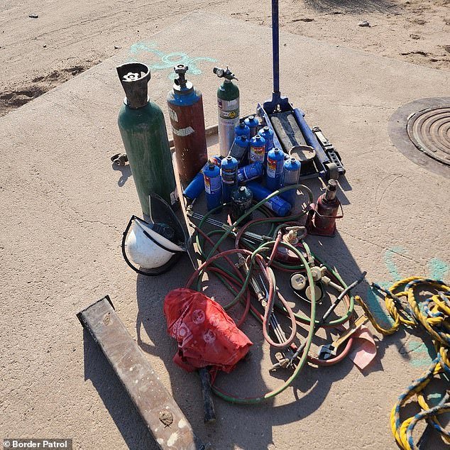 In the June incident, Border Patrol agents also found oxygen tanks to help smugglers and migrants in case of loss of air and tools to break into storm drains, the agency confirmed.