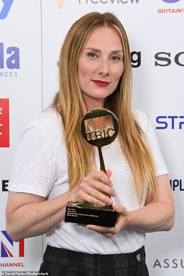 'I get numb when I'm in the ice bath, but you get used to it quickly,' says Rosie Marcel, 46 (pictured)