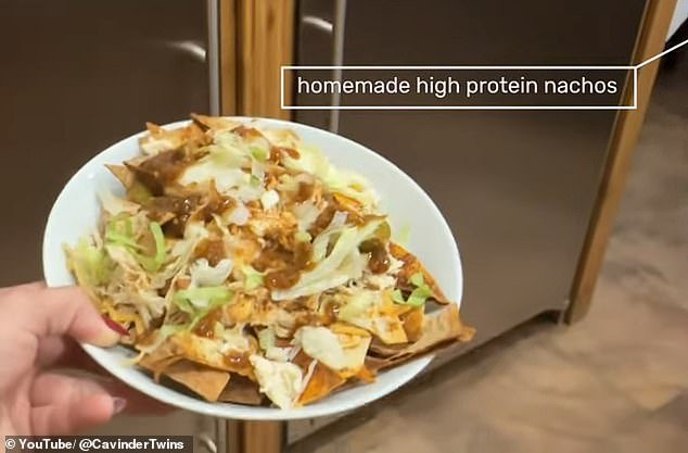 They made homemade nachos for dinner, which they admitted they ate a variation on all week