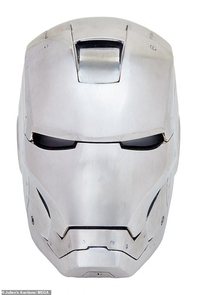 Iron Man: Robert Downey Jr.'s Mark II helmet from Iron Man and the Mark 46 helmet from Captain America: Civil War are both expected to fetch between $30,000 and $50,000