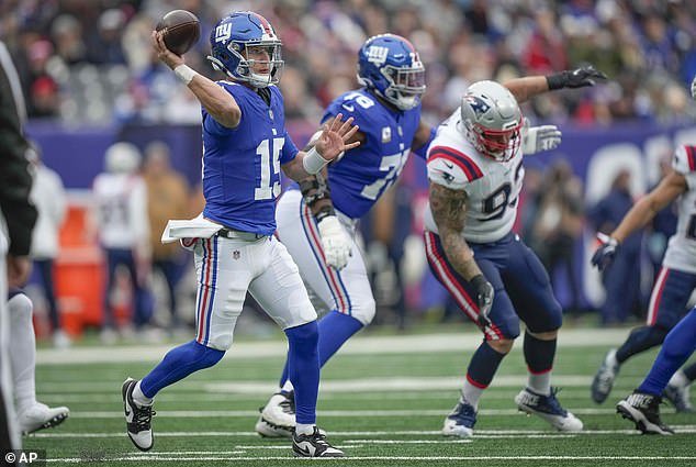 The Giants had a rare great moment in their season when they narrowly defeated the Patriots