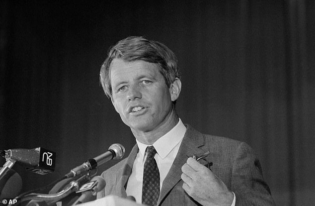 RFK's father was murdered shortly after the then-U.S. senator from New York claimed victory in California's crucial 1968 Democratic presidential primary