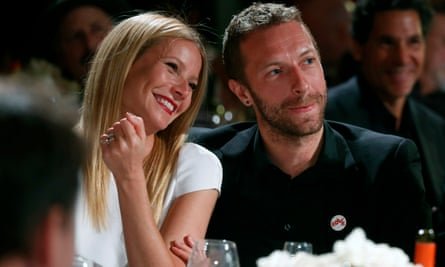 Even her divorce was beautiful... Paltrow and Chris Martin pictured together in 2014.