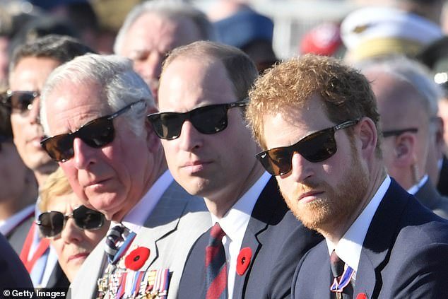 King Charles, Prince William and Prince Harry attend a ceremony to mark the centenary of the Battle of Vimy Ridge on April 9, 2017