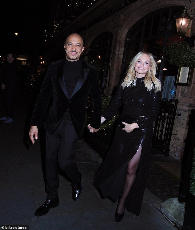Fellow Spice Girl Emma Bunton and her husband Jade Jones were also present at the event