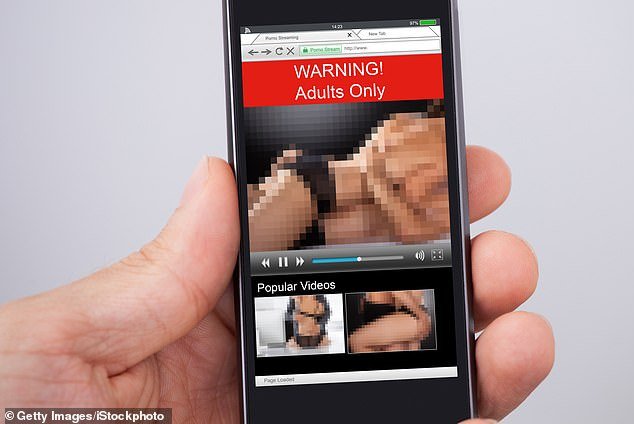 A fifth of people who watch pornography in the UK admit they do so during the hours of 9:00am to 5:30pm (stock image)